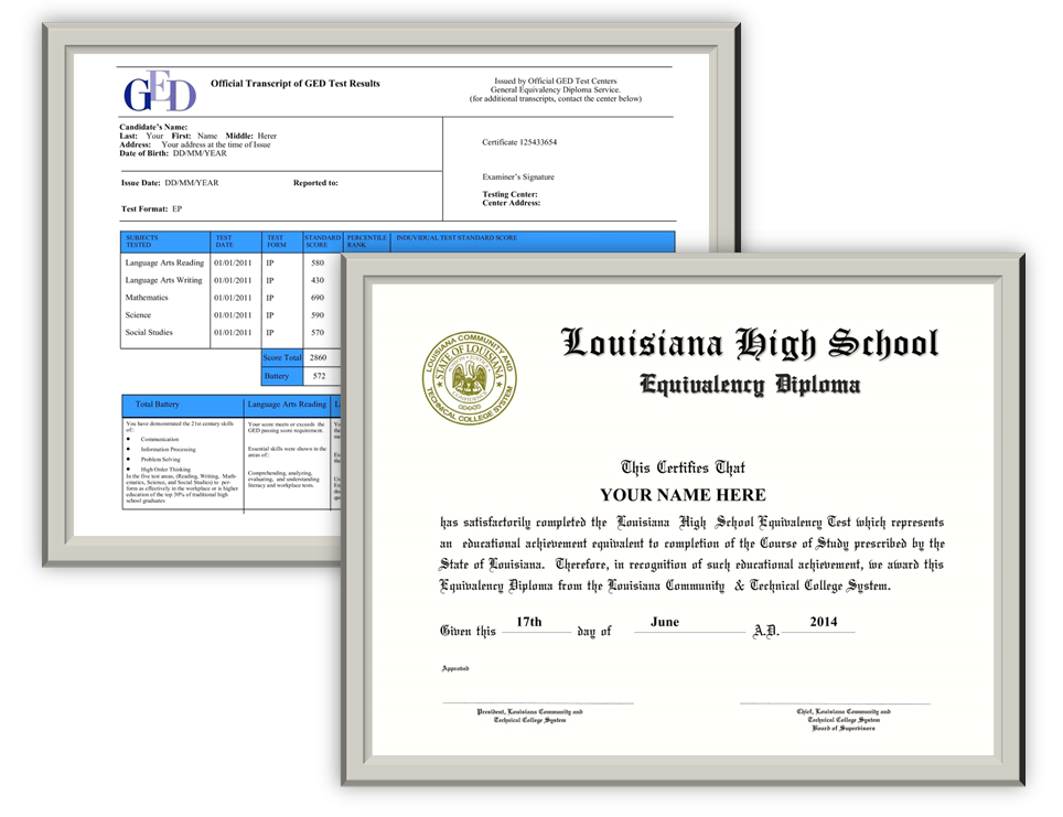 fake geds and fake transcripts image