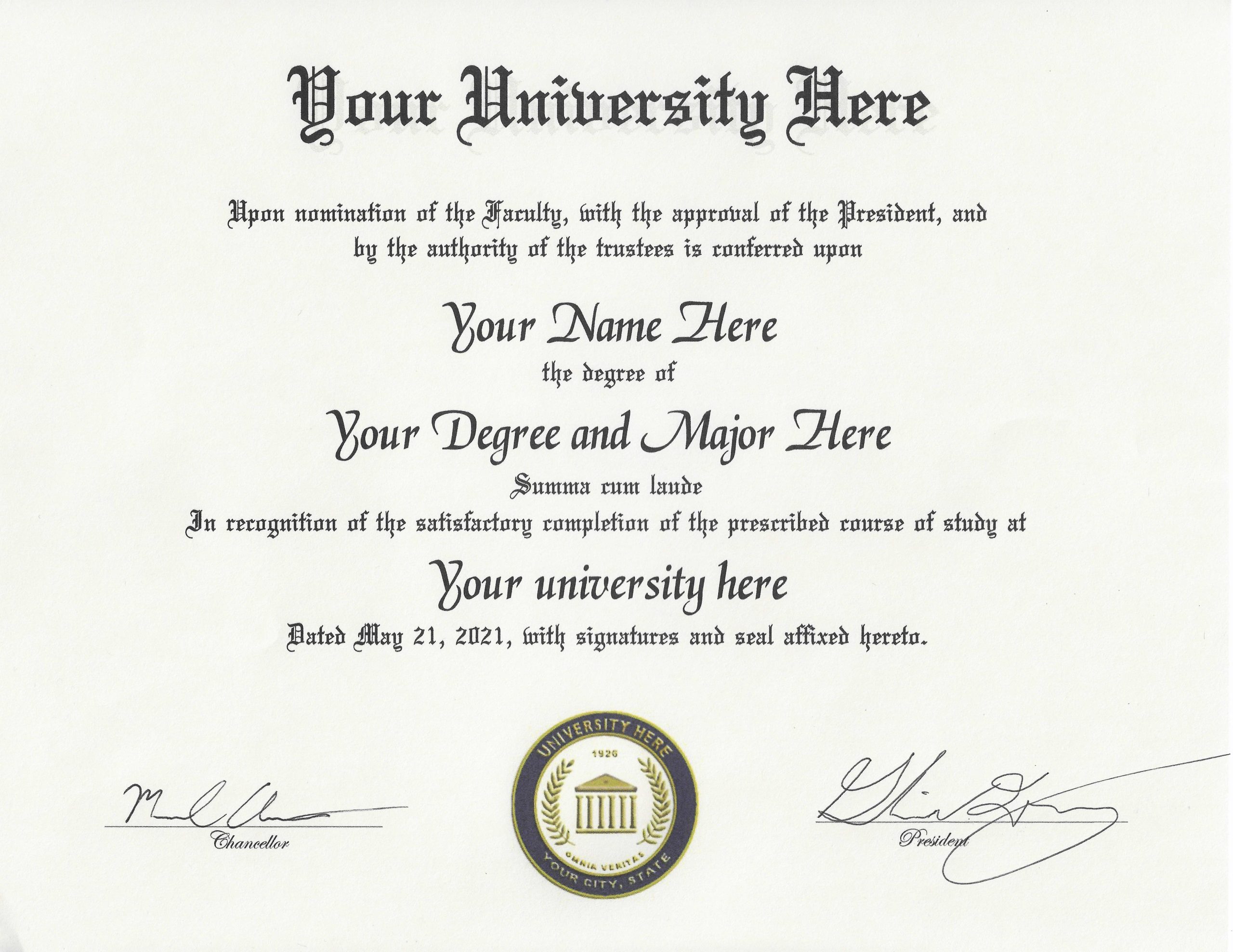 fake diploma style 1 Fake diploma style 1 image